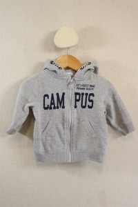 Gilet zippé à capuche