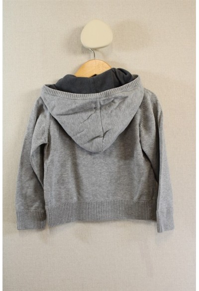 Gilet zippé à capuche