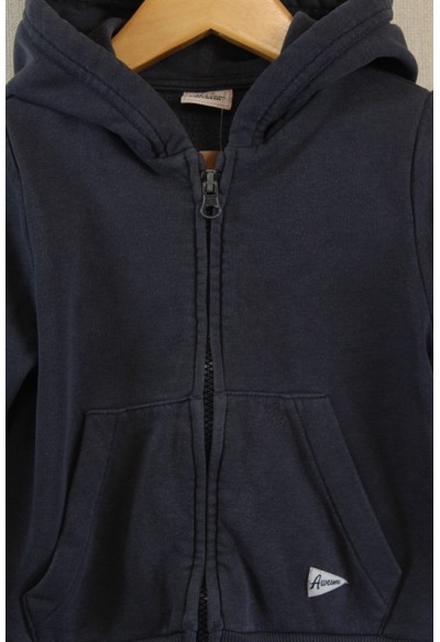 Gilet zippé à capuche