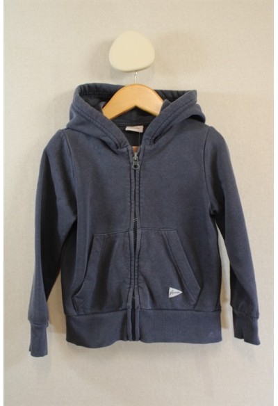 Gilet zippé à capuche